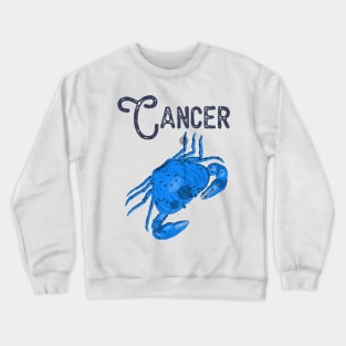 Cancer ))(( Astrological Sign Zodiac Constellation Design Crewneck Sweatshirt